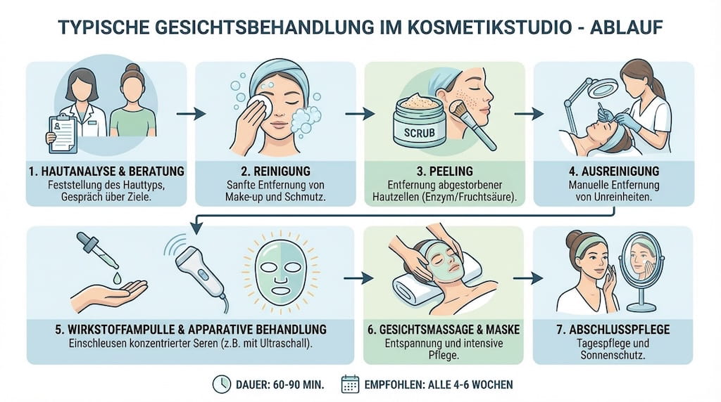 Ablauf einer Gesichtsbehandlung